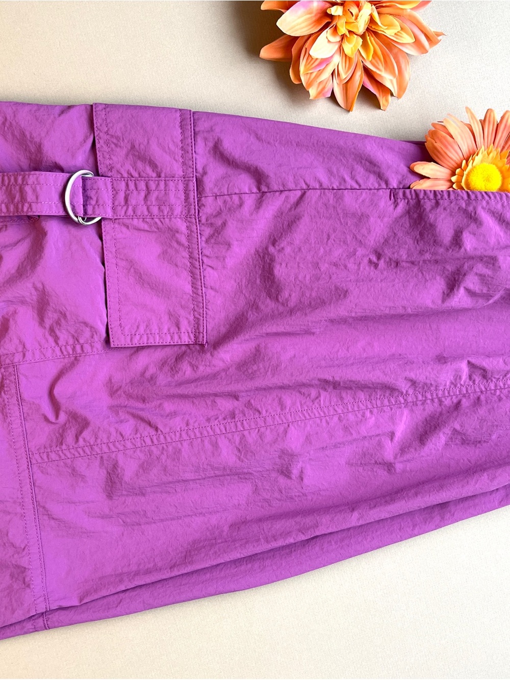 Urban Outfitters Parachute Pants Women X-Small Fuchsia EUC Baggy Cargo Y2K - Picture 5 of 12